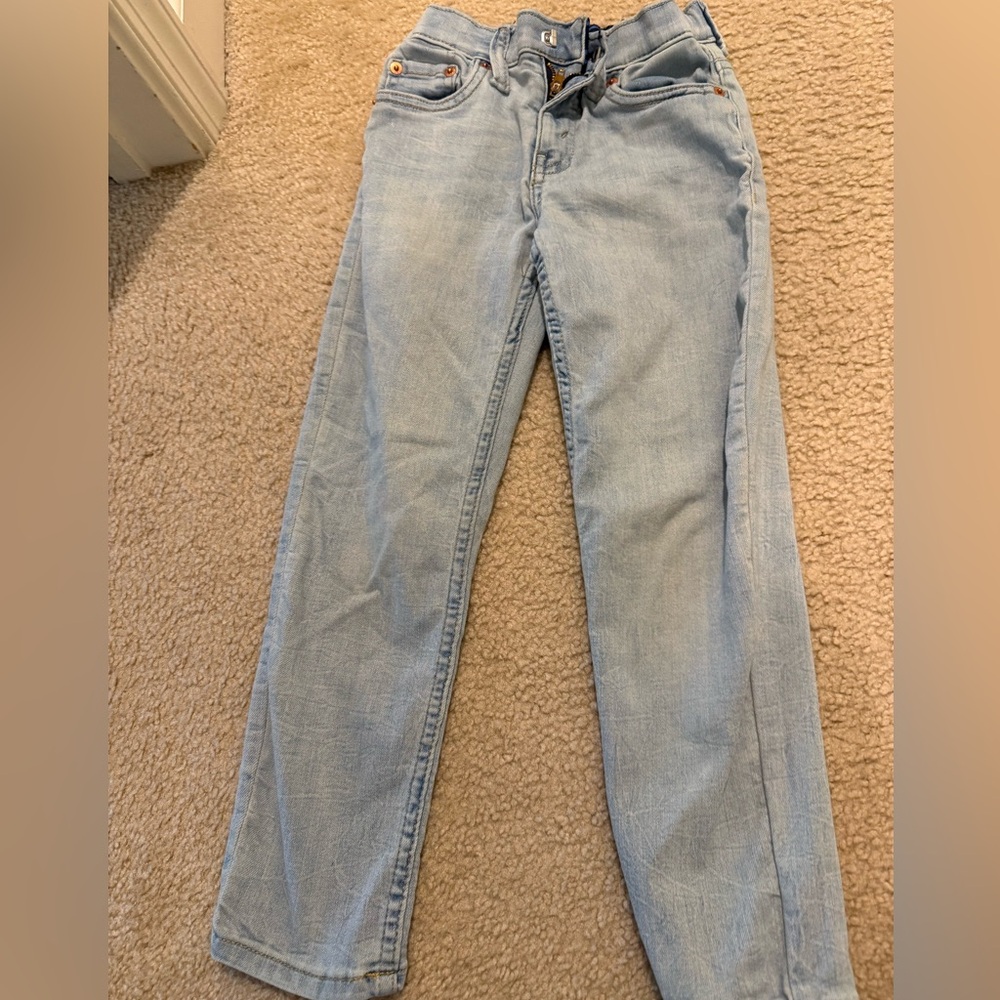 Light Wash Levi boys Jeans - Classic 502 Casual Fit size 6